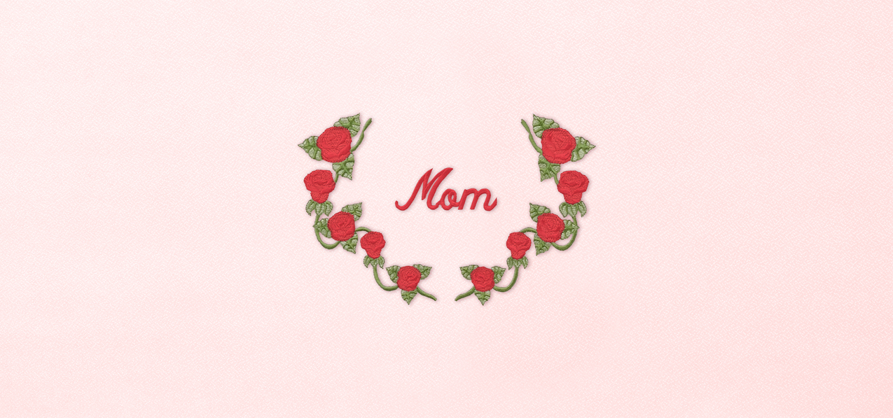P 504 RD PK Mom Wreath Red Pink Faux